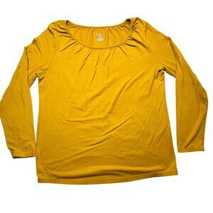 Merona Mustard Yellow Long Sleeve Top